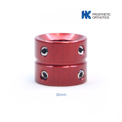 Aluminium Kinderprothese Doppelkopf Adapter Länge 26 mm