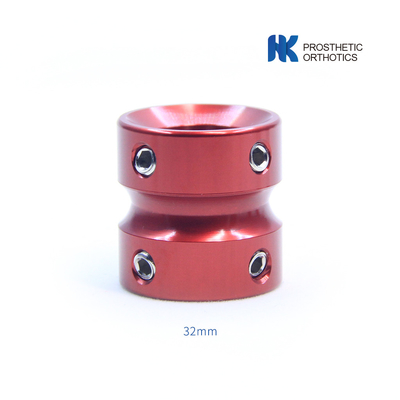 CE-zertifizierte Aluminium-Pediatrische Prothese Doppelkopfadapter Länge 32 mm